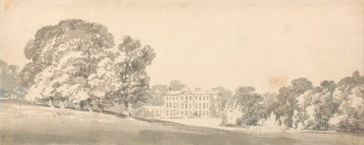 Ein dreistöckiges georgianisches Haus in einem Park von Joseph Mallord William Turner